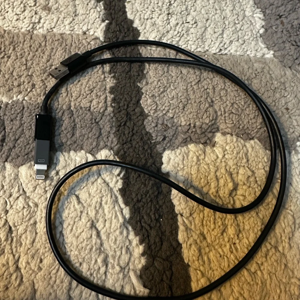 Black USB Charging Cable